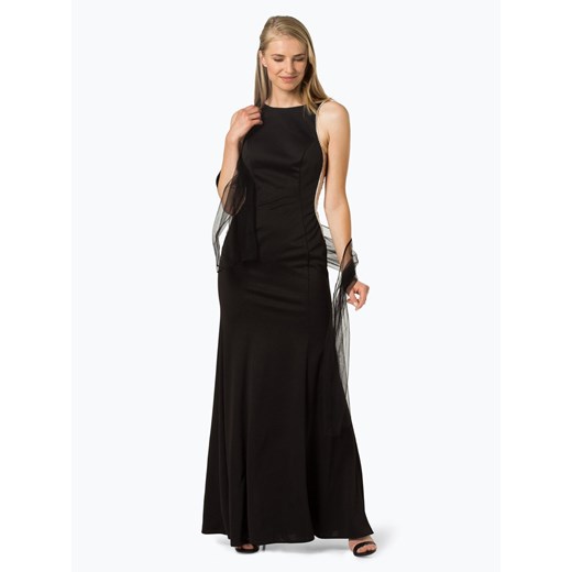 Luxuar Fashion - Damska sukienka wieczorowa z etolą, czarny  Luxuar Fashion 34 vangraaf