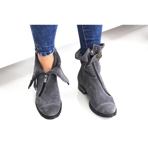 Zamszowe Workery Ohshoes NEW AGE Dark Grey   39 ohbutik