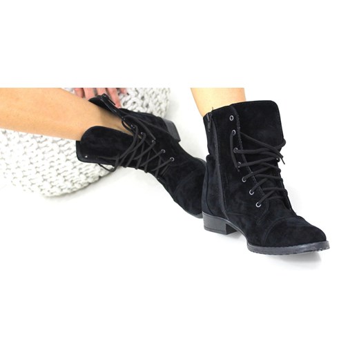 Wiosenne zamszowe workery Ohshoes Black Mine POLSKA PRODUKCJA 40 ohbutik