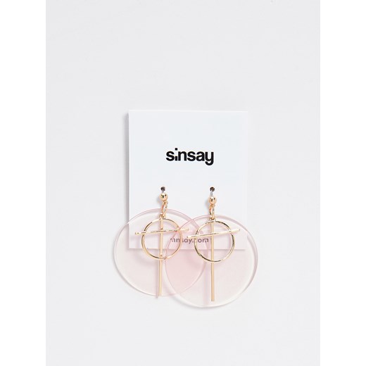 Sinsay - Kolczyki - Beżowy  Sinsay One Size 