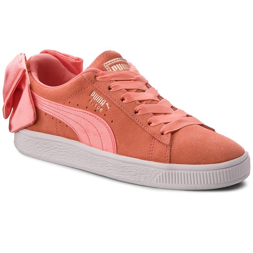 Sneakersy PUMA - Suede Bow Jr 367316 01 Shell Pink/Shell Pink  Puma 39 eobuwie.pl okazja 