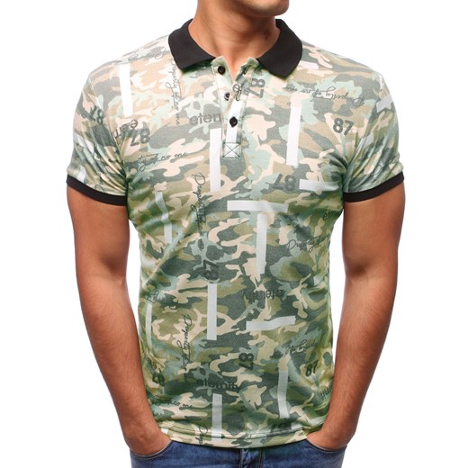 Koszulka polo męska zielona (px0133) Dstreet  M okazyjna cena  