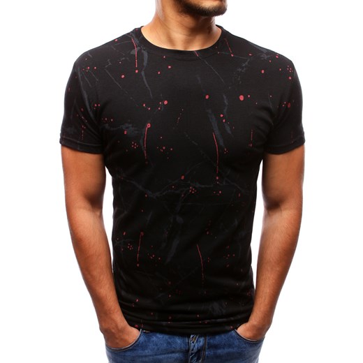 T-shirt męski z nadrukiem czarny (rx2930)  Dstreet L promocyjna cena  