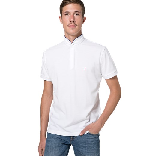 T-shirt męski Tommy Hilfiger biały casual gładki 