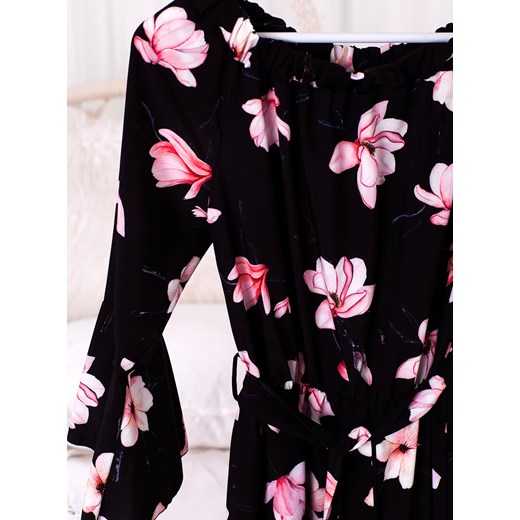 Sukienka hiszpanka MELANY w kwiaty - czarna Selfieroom Selfieroom.pl