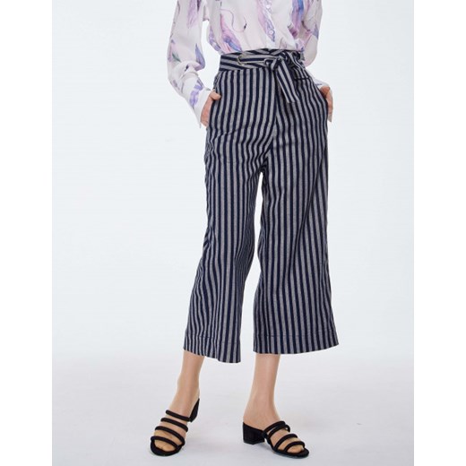 Spodnie culotte wiązane Misslondoner L showroom.pl