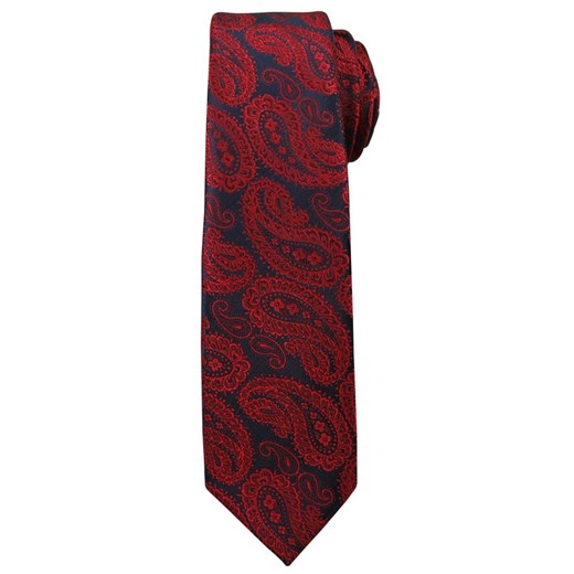 Modny i Elegancki Krawat Alties - Duży, Czerwony Wzór Paisley KRALTS0169 ze sklepu JegoSzafa.pl w kategorii Krawaty - zdjęcie 52172368