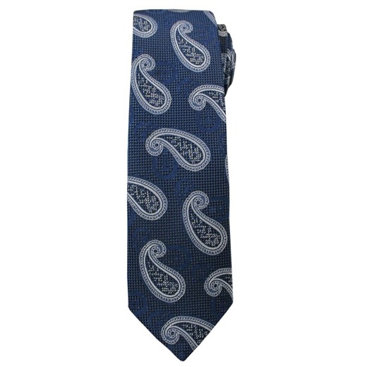 Modny i Elegancki Krawat Alties - Granatowy we Wzór Paisley KRALTS0166 ze sklepu JegoSzafa.pl w kategorii Krawaty - zdjęcie 52172388