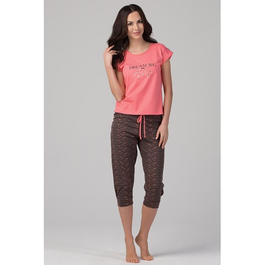 Damska piżama Dream różowo-brązowy  Rössli XL Astratex