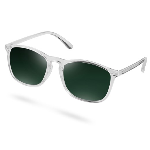 Przezroczyste zielone okulary przeciwsłoneczne Walden