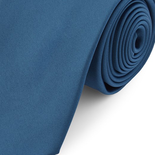 Podstawowy krawat w kolorze niebieskim petrol 8 cm