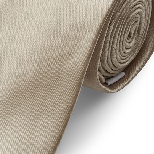 Podstawowy krawat w lśniącym kolorze słomkowym 6 cm