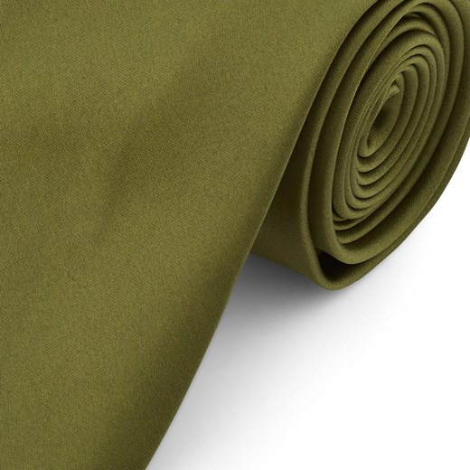 Podstawowy krawat w kolorze zielonego liścia 8 cm