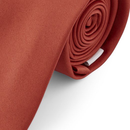 Podstawowy krawat w kolorze terakoty 6 cm
