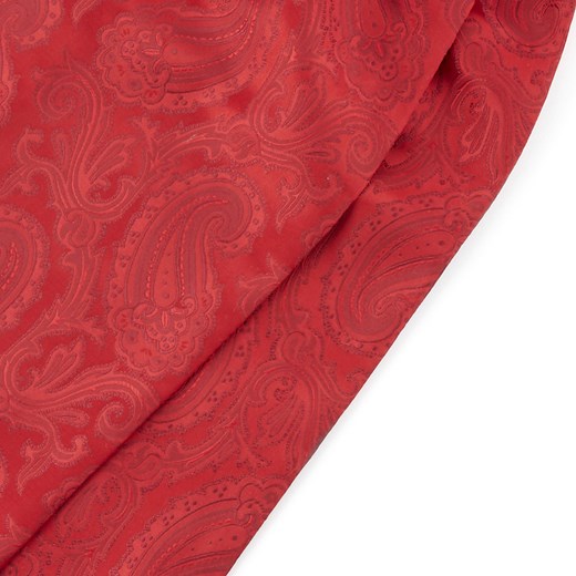 Czerwony musznik z poliestru w vintage wzór paisley