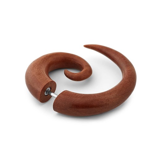 Mały spiralny rozpychacz w kolorze brązowym