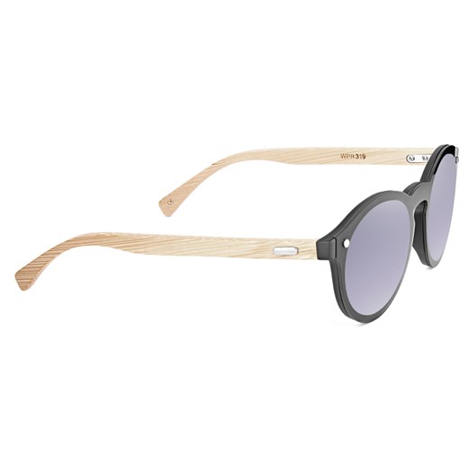 Okulary przeciwsłoneczne z oprawkami z drewna bambusowego