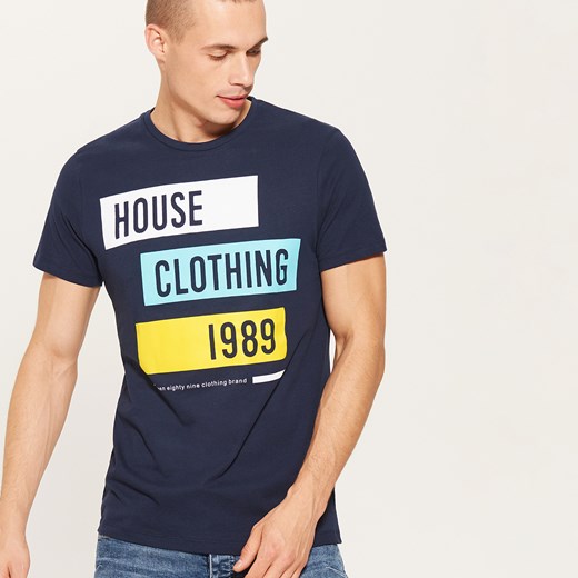 House - T-shirt house - Granatowy House  M 