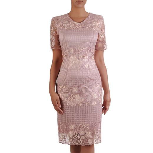 Sukienka na wesele 16841, elegancka kreacja z koronki. 52 Modbis