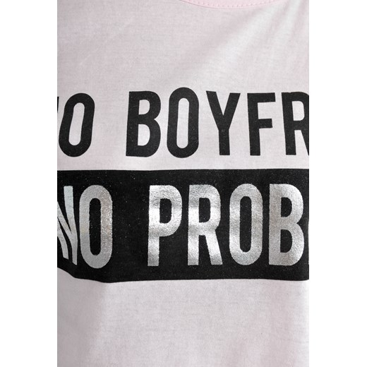 T-shirt z napisem no boyfriend Zoio  XL wyprzedaż zoio.pl 