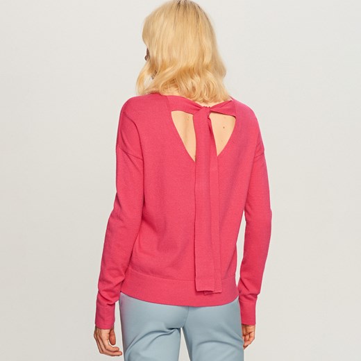 Reserved - Gładki sweter - Różowy  Reserved L 