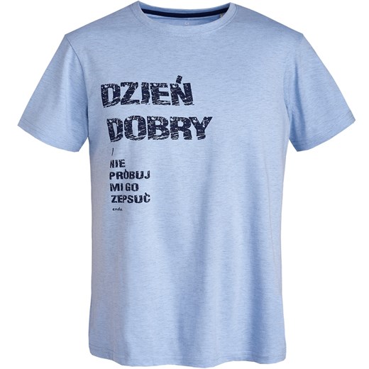 T-shirt męski niebieski Endo L endo.pl