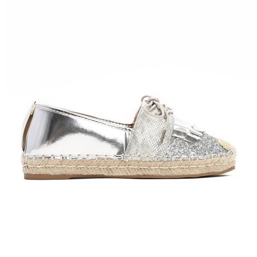 Srebrne Espadryle Radiant