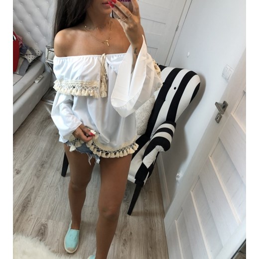 Bluzka hiszpanka Boho uniwersalny Hollywood dream