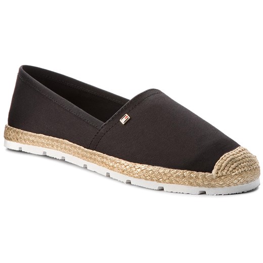 Espadryle TOMMY HILFIGER - Basic Sporty Flat Espadrille FW0FW02409 Black 990 Tommy Hilfiger  38 eobuwie.pl