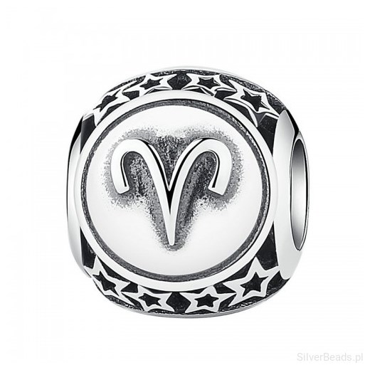 D839 Baran zodiak charms koralik beads srebro 925