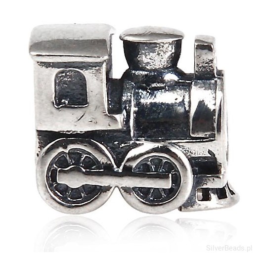 D309 Lokomotywa charms koralik beads srebro 925