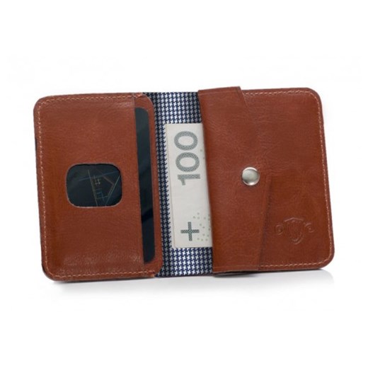 Brązowy portfel na dokumenty i karty kieszeń na bilon SOLIER SW16A SLIM Solier brazowy  galanter