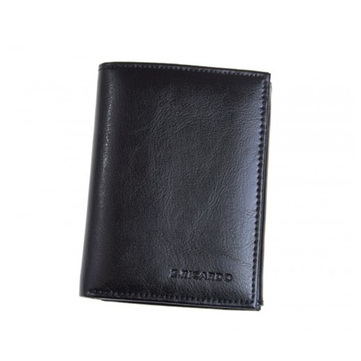 Czarny skórzany portfel męski Z.RICARDO 054 pionowy