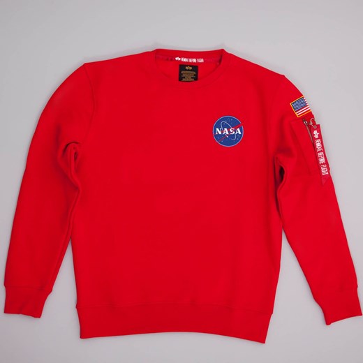 Space Shuttle Sweater - SPEED RED  Alpha Industries ;;;;; runcolors.pl