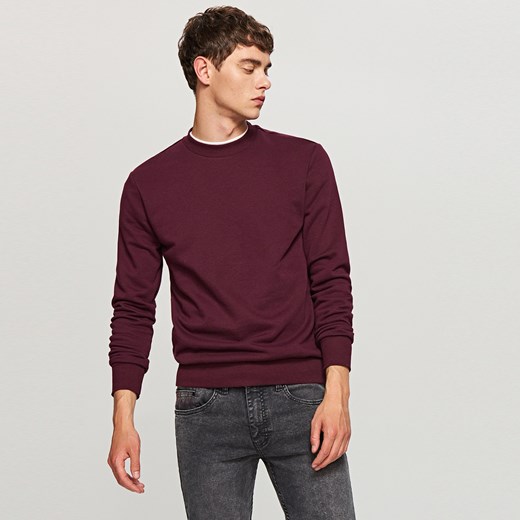 Reserved - Bluza basic - Bordowy Reserved XL