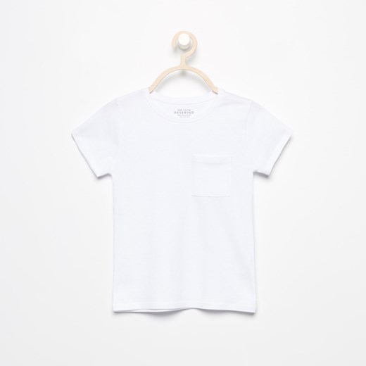 Reserved - T-shirt z kieszonką - Biały Reserved  110 