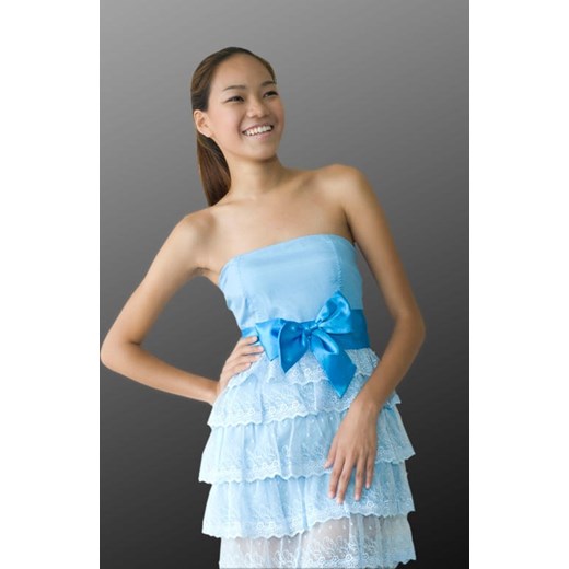 Sukienka Japan Style niebieska S1441 