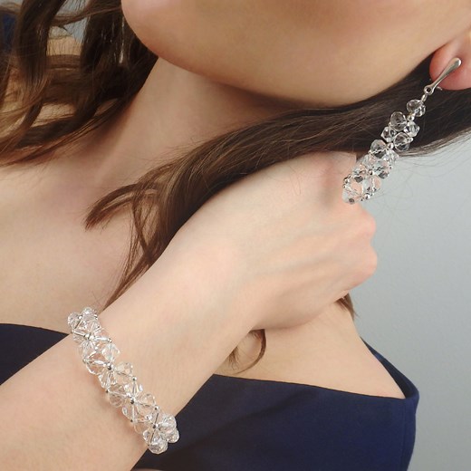 Bransoletka Ślubna Swarovski Crystal  Perlove  Biżuteria-Perlove