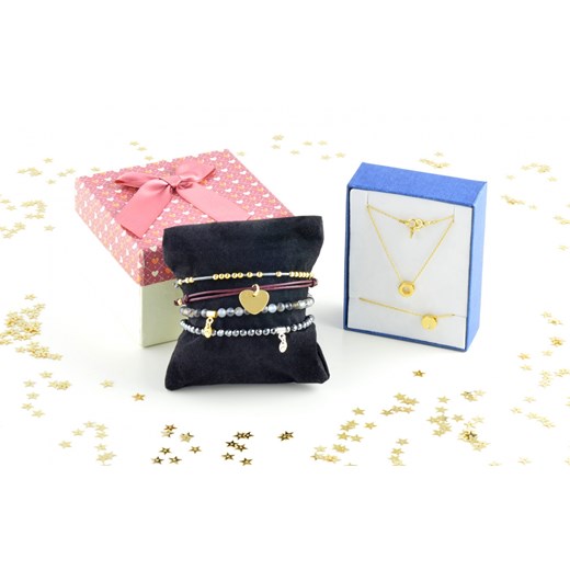 Złoty Komplet z Kółeczkami  Perlove  Biżuteria-Perlove