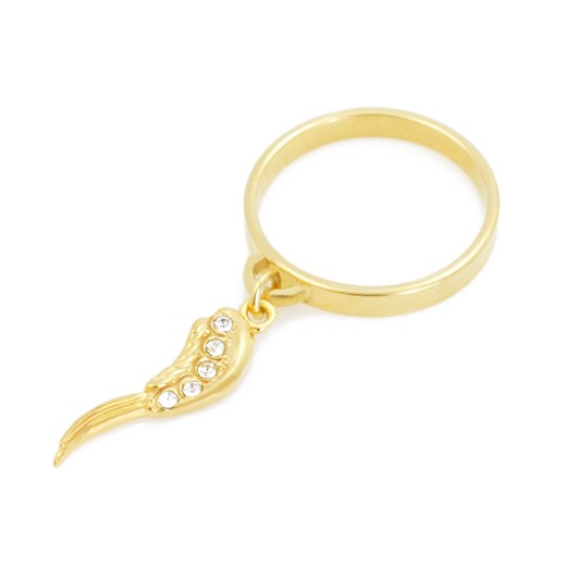 Złoty pierścionek z zawieszką SKRZYDŁO  Perlove  Biżuteria-Perlove