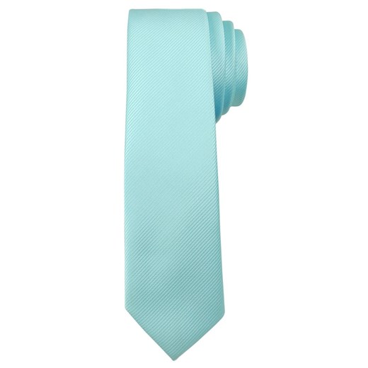 Jednokolorowy Krawat Męski, Śledź - 5 cm - Angelo di Monti, Niebieski Pudrowy KRADM1417 ze sklepu JegoSzafa.pl w kategorii Krawaty - zdjęcie 54507268