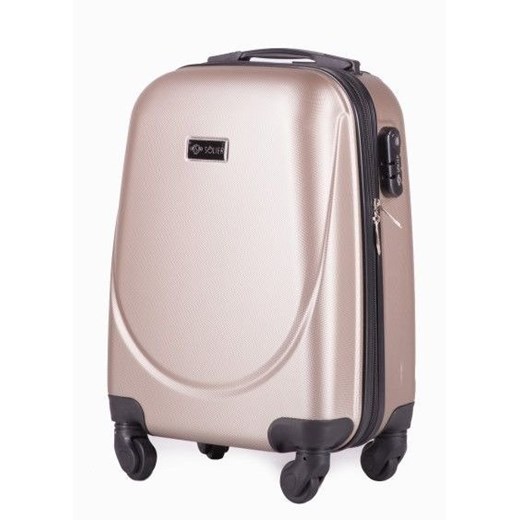 Mała walizka podróżna na kółkach (bagaż podręczny) SOLIER STL310 S ABS champagne  Solier  Skorzana.com