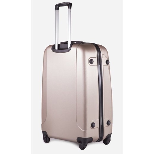 Duża walizka podróżna na kółkach SOLIER STL310 L ABS champagne Solier   Skorzana.com