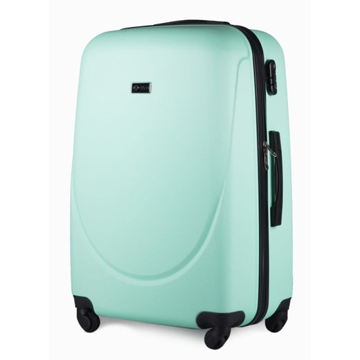 Duża walizka podróżna na kółkach SOLIER STL310 L ABS jasnozielona Solier   Skorzana.com