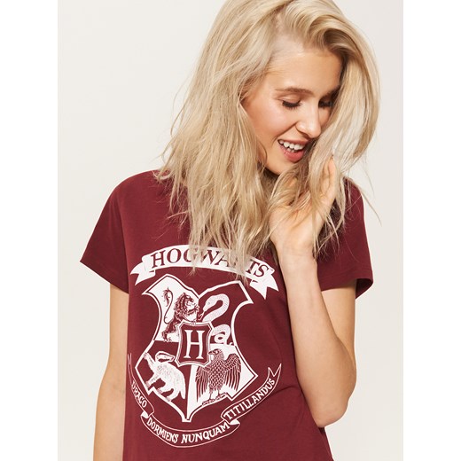 House - T-shirt hogwarts - Bordowy  House L 
