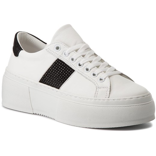 Sneakersy BRONX - BsaharX 66189-A White/Black 204 Bronx szary 40 promocyjna cena eobuwie.pl 