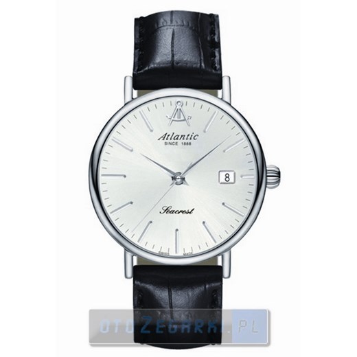 Zegarek Męski ATLANTIC Seacrest Classic 50340.41.21 Dostawa Gratis! 100 Dni na Zwrot Towaru - Gwarancja Satysfakcji!!! otozegarki bialy klasyczny