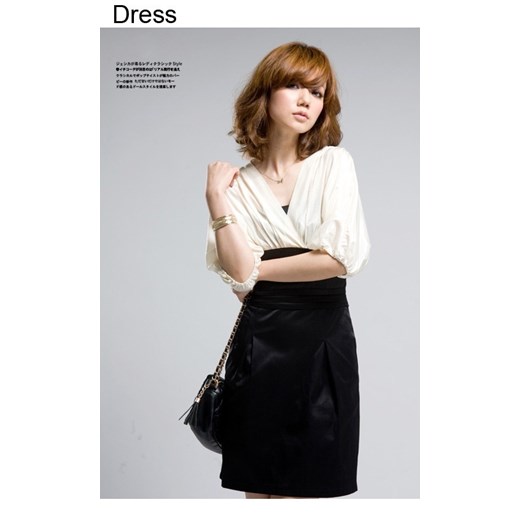Morelowo-czarna sukienka damska Japan Style S1561