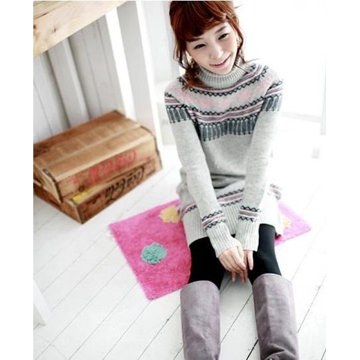 Szary sweter damski Japan Style SW1571