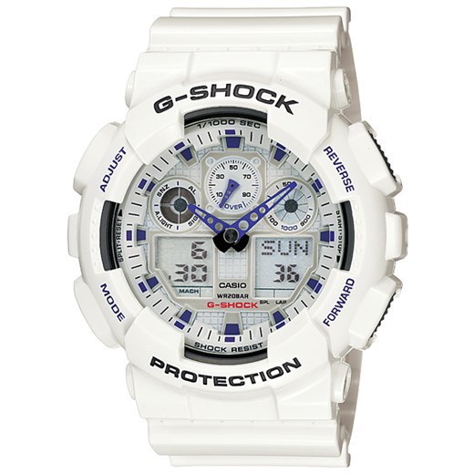 ZEGAREK CASIO GA-100A-7AER G-Shock GA 100A 7AER Dostawa Gratis! 100 Dni na Zwrot Towaru - Gwarancja Satysfakcji!!! otozegarki bialy zegarek